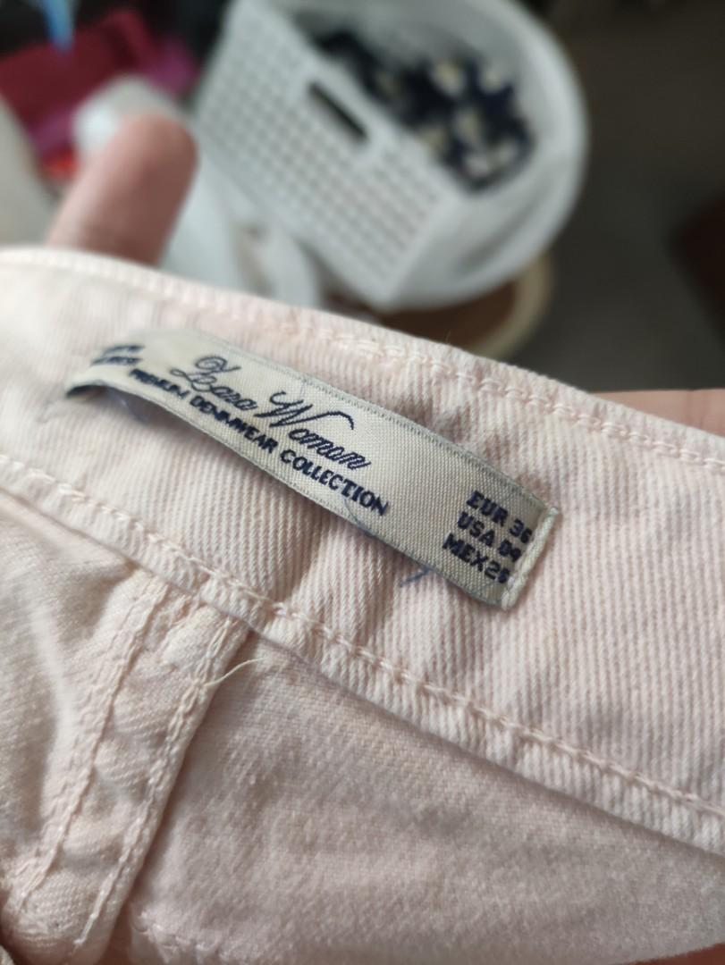 Zara Light Pink Jeans, Women's Fashion, Bottoms, Jeans & Leggings on