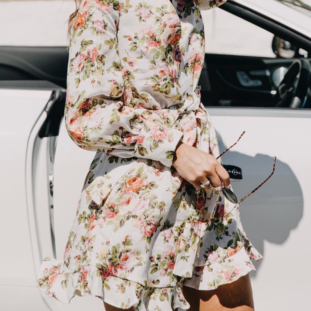 Zimmermann radiate frill swing dress online