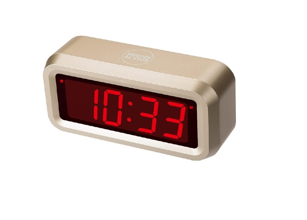 12280) Timegyro 1.2 Inch Large Screen Battery Operated Digital Alarm