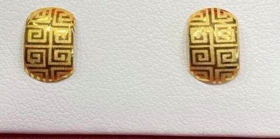 18k saudi gold earrings