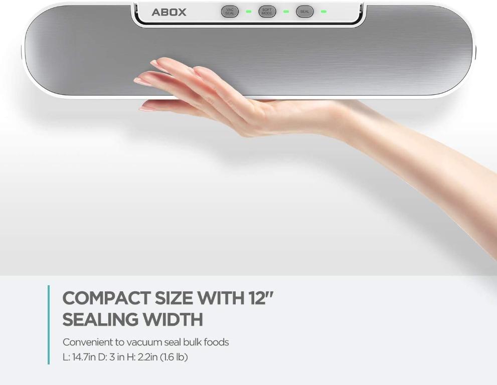 ABOX V69 4 in 1 Portable Food Vacuum Sealer Machine, Furniture & Home