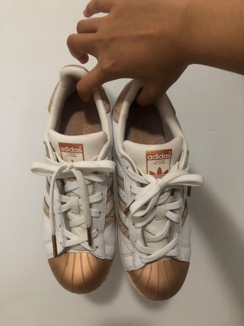 Adidas superstar original gold discount