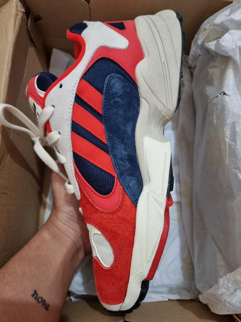 Mens adidas navy yung og trainers clearance
