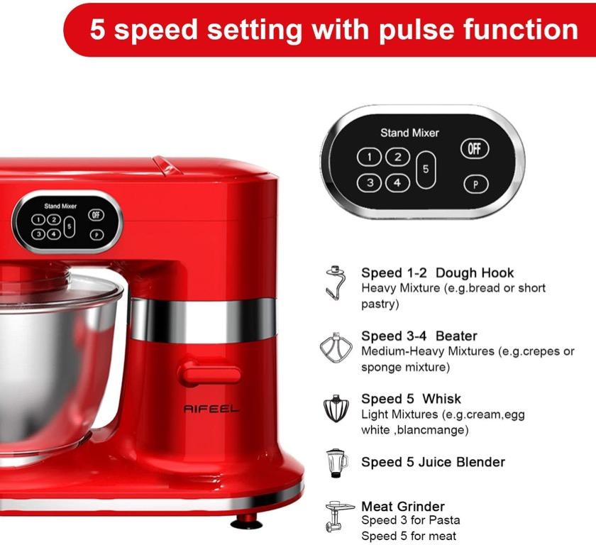 Aifeel 7 in 1 Multi-Functional Stand Mixer, 7L Tilt-Head Food