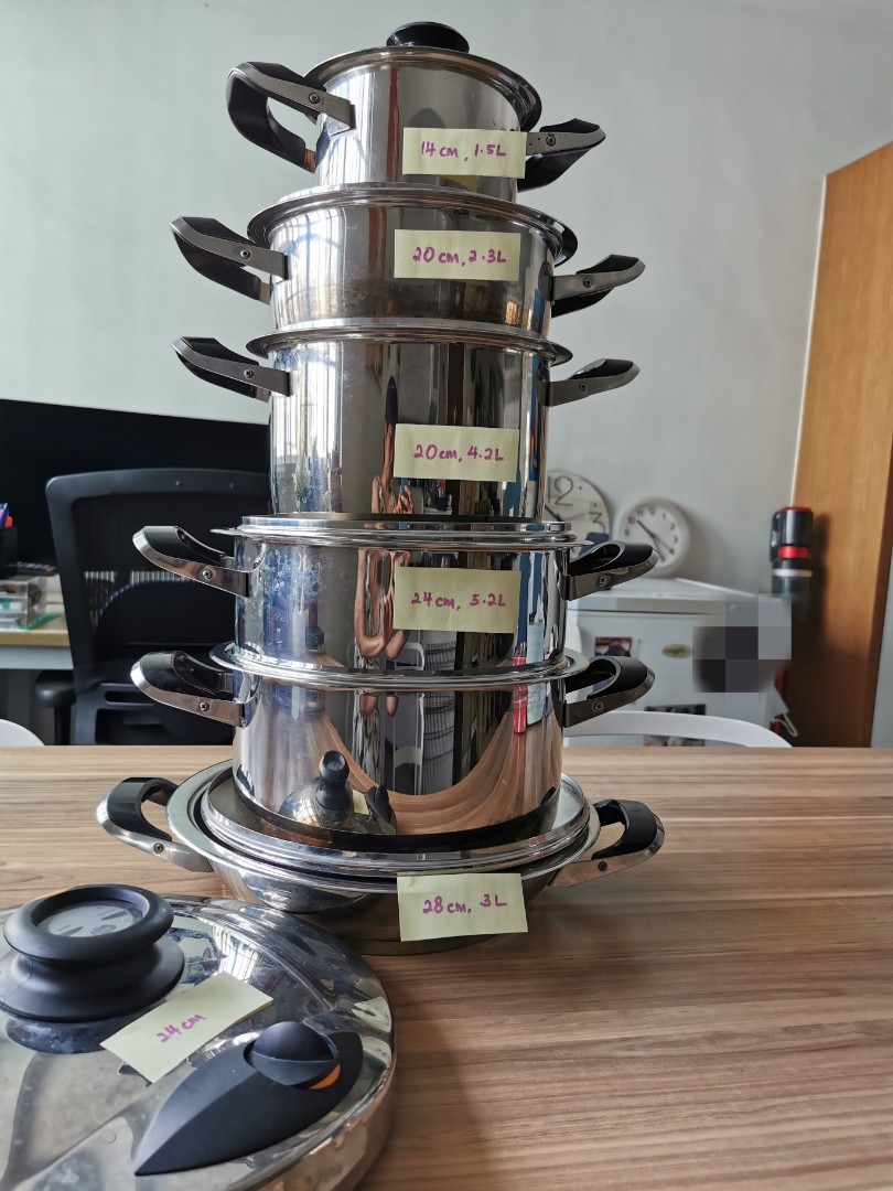 AMC pots, Furniture & Home Living, Kitchenware & Tableware, Cookware