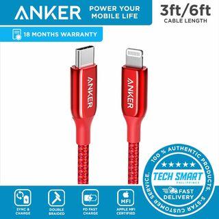 Anker USB C to Lightning Cable (3ft/6ft) Powerline+ III MFi Certified Lightning Cable for iPhone 11/11 Pro / 11 Pro Max/X/XS/XR/XS Max / 8/8 Plus/AirPods Pro, Supports Power Delivery