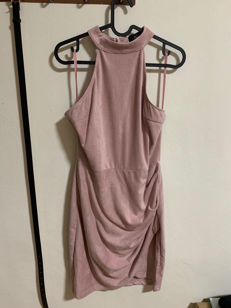 Ax paris faux suede dress hotsell