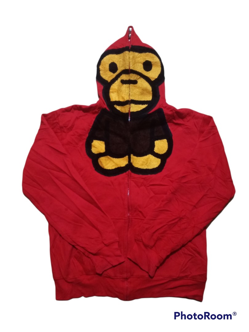 Baby Milo Red Hoodie Men s Fashion Tops Sets Hoodies on Carousell