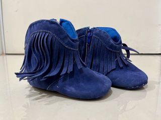 Baby Prewalker Tassel Boots Shoes / Sepatu Cowboy Rumbai Bayi