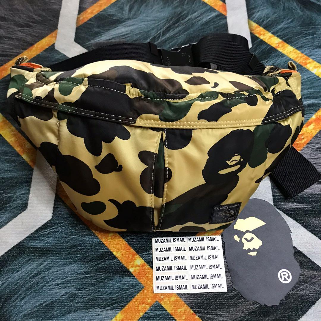 Bape X Porter Waist bag SALE Men s Fashion Bags Sling Bags on