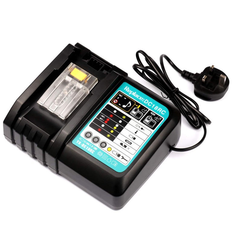 For MAKITA BATTERY CHARGER DC18RCT 14.4V-18V 2.5A With LCD Fast Charging Charger 