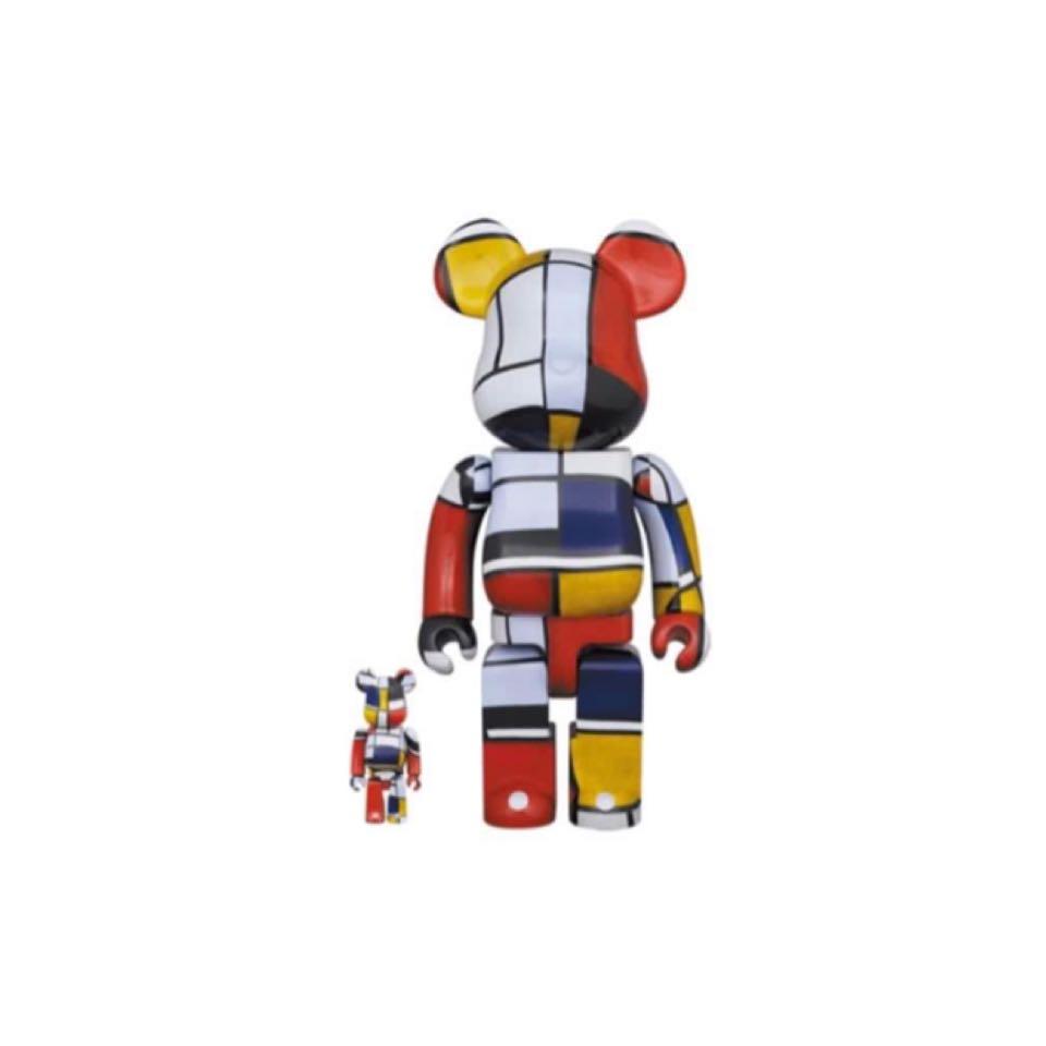 Bearbrick Piet Mondrian 400+100% be@rbrick, Hobbies & Toys, Toys ...