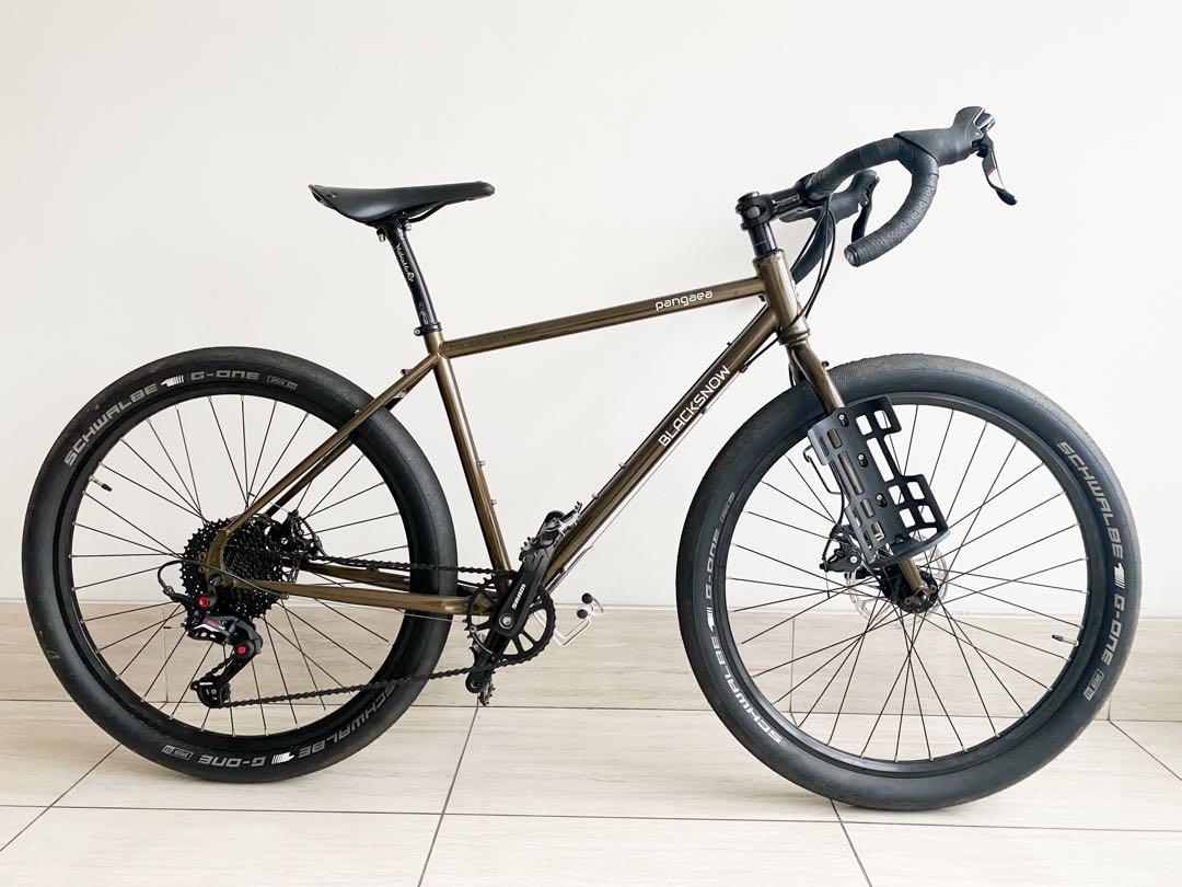 Black cheap snow bike