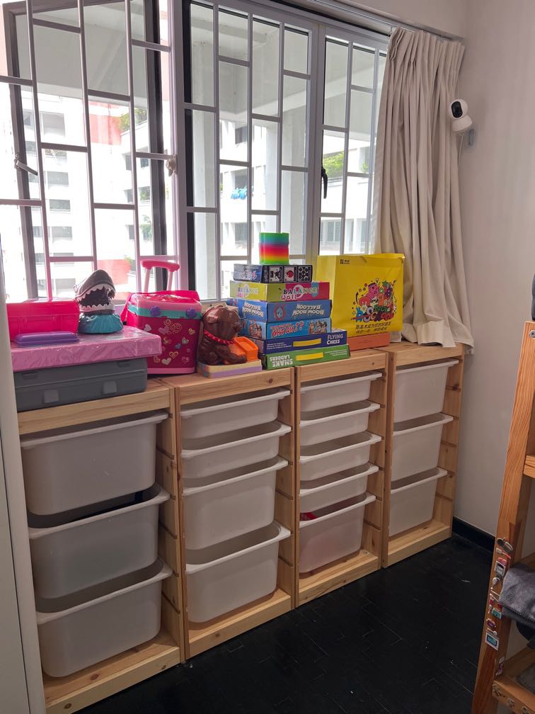 Blessing 4 Ikea Trofast Storage & Kura Reversible Loft Bed, Furniture & Home Living, Furniture