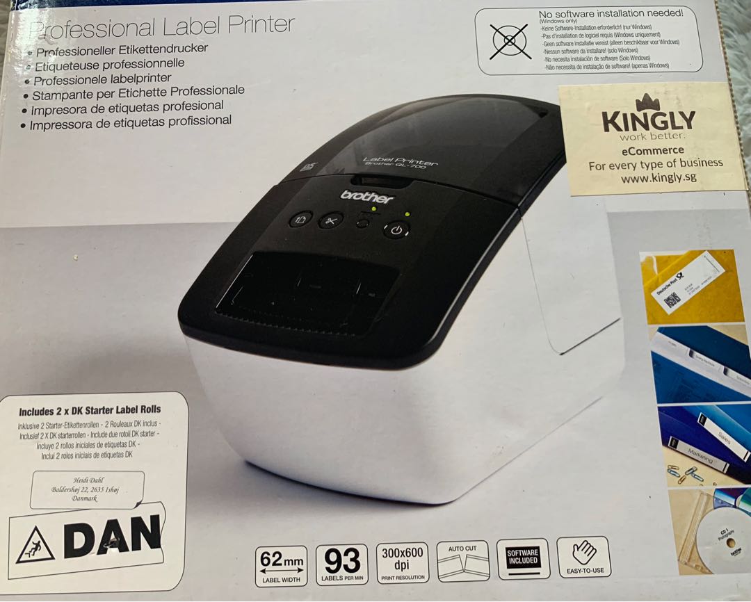 BN Brother QL700 Label Printer, Computers & Tech, Printers ...