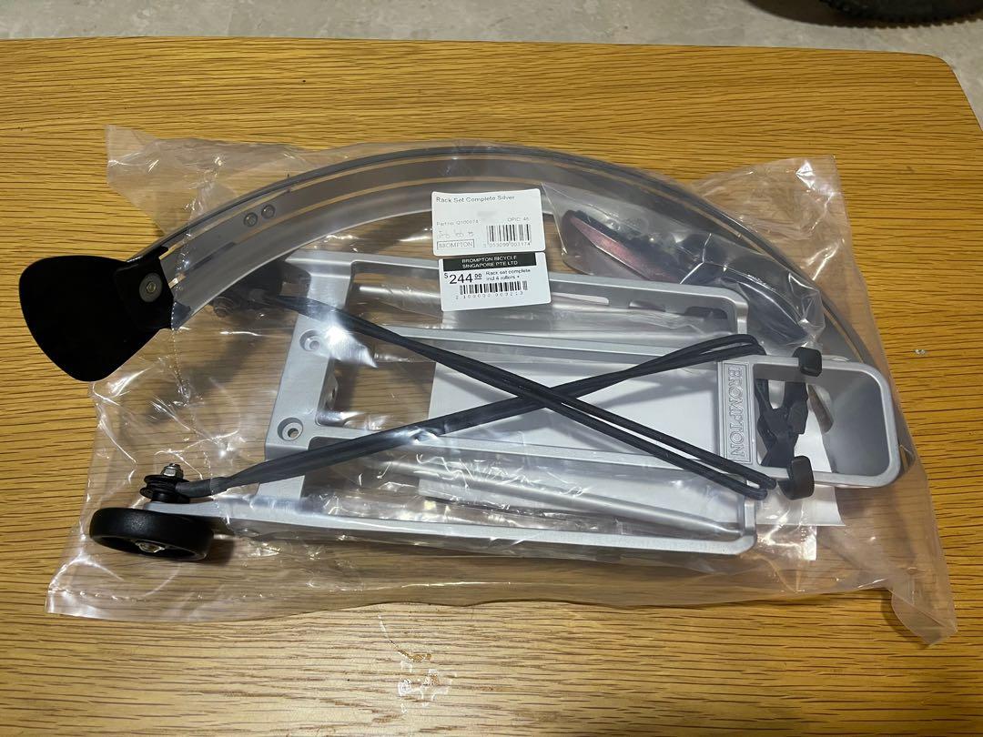 Brompton Rack Set Complete Silver Sports Equipment Bicycles Parts Parts Accessories on Carousell