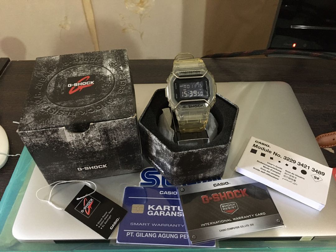 Casio G-Shock DW 5600 SKE Original, Fesyen Pria, Jam Tangan di Carousell
