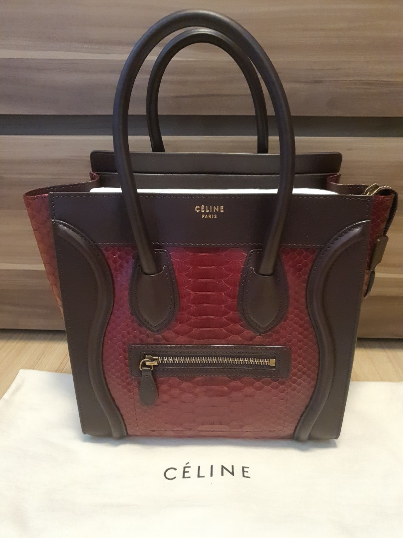 Celine hotsell luggage python