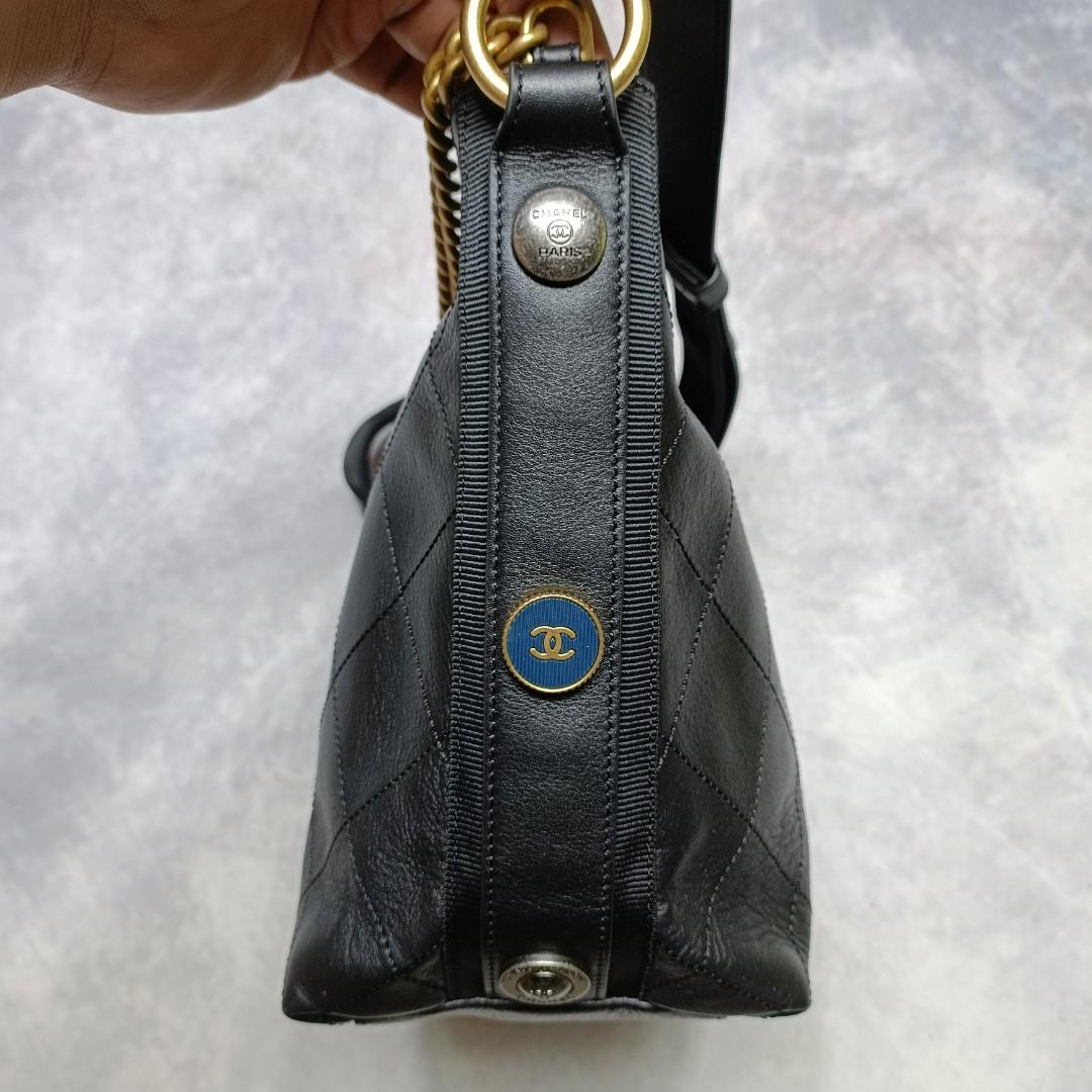 Chanel Button Up Calfskin Hobo Bag, Luxury, Bags & Wallets on