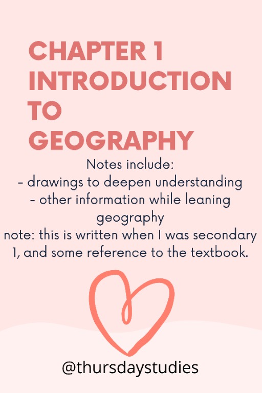 Chapter 1 Geography notes: Introduction to geography @thursdaystudies ...