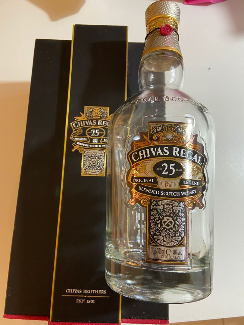 empty bottle CHIVAS REGAL 25 years old 700ml Interior Decoration
