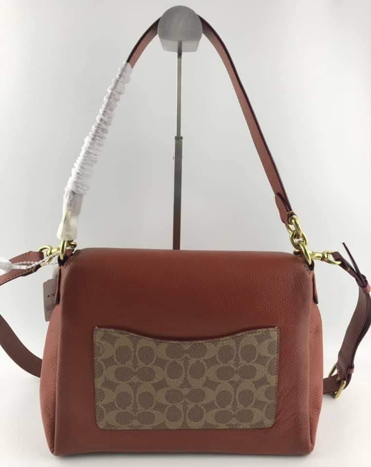 Coach May Shoulder Bag in Signature Canvas, Women's Fashion, Bags