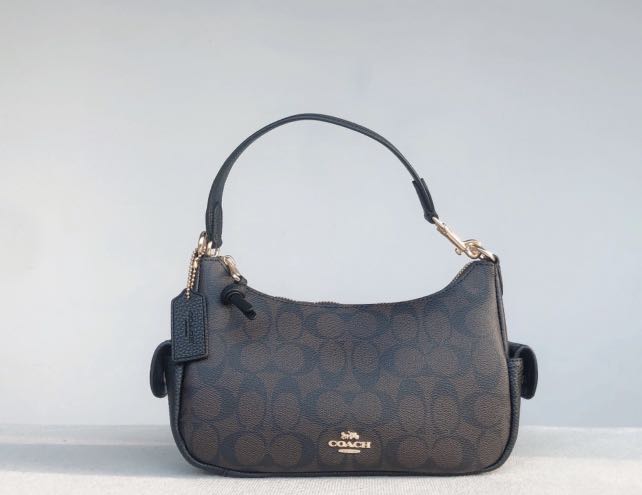 Original C7223 Coach Pennie Shoulder Bag 25 In Signature Canvas - Khaki,  Women's Fashion, Bags & Wallets, Shoulder Bags on Carousell