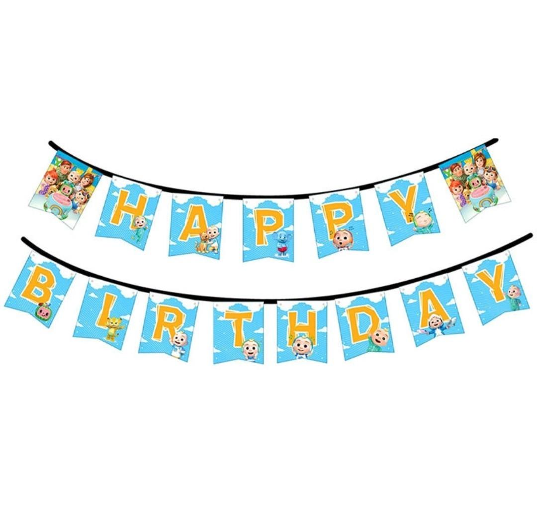 Cocomelon Birthday Banner, Hobbies & Toys, Stationery & Craft ...