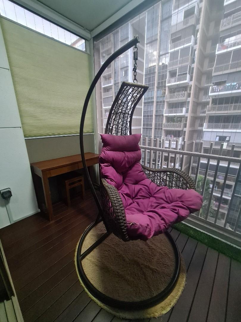 Compact Swing Chair Furniture Home Living Furniture Chairs on Carousell