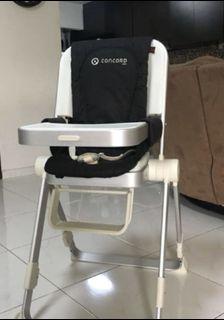 Sg Stock Primo Cozy Tot Deluxe Convertible Folding High Chair Toddler Chair Black Black White 14x18x23 6 Inch Pack Of 1 Babies Kids Baby Nursery Kids Furniture Kids Tables