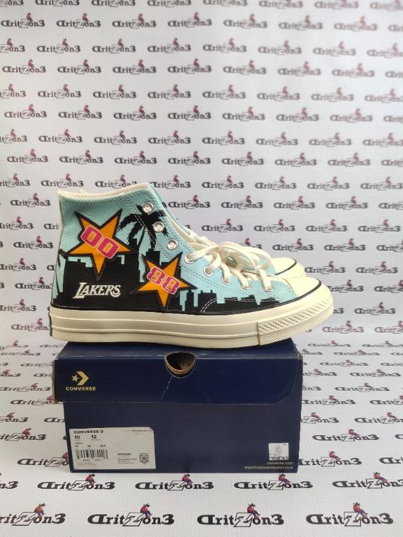Lakers chuck taylors on sale