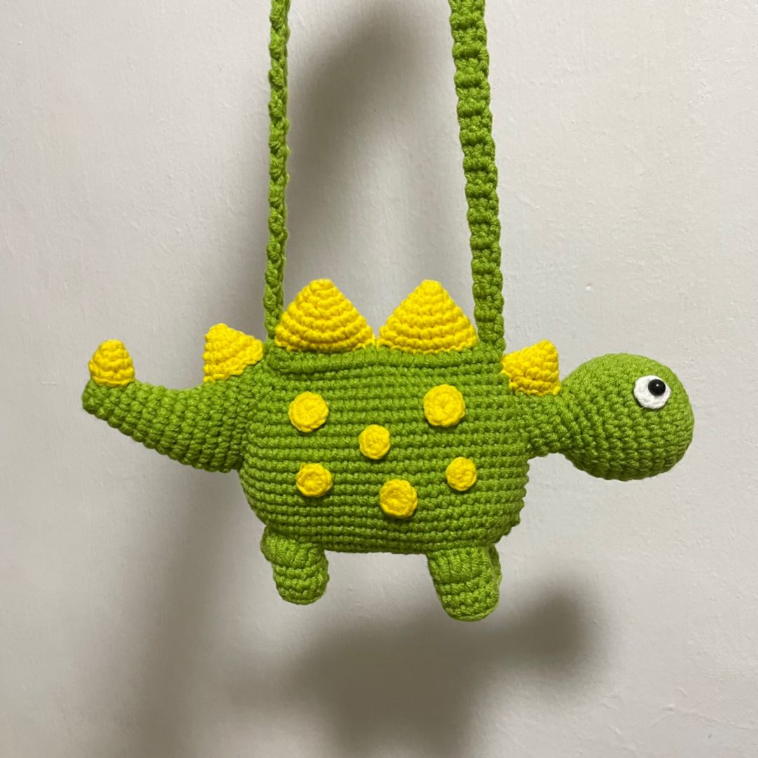 Crochet sales dinosaur backpack