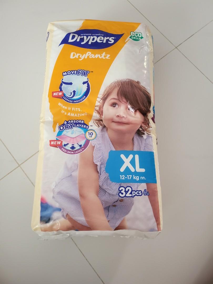Drypers Dry pants XL, Babies & Kids, Bathing & Changing, Diapers & Baby