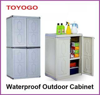 🔰Brand New🔰 Low & Full Height Outdoor Lockable Waterproof Storage Cabinet Shoe Cupboard TOYOGO (608-1 / 608-2)