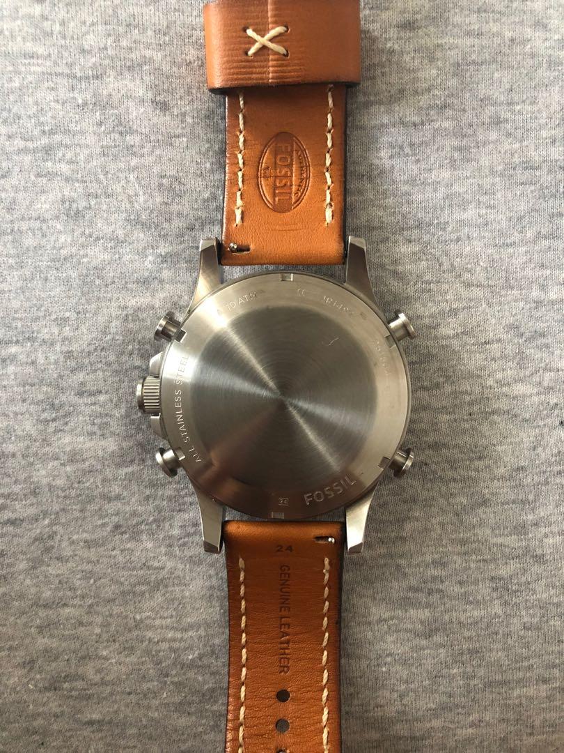 Fossil brown watch men, Fesyen Pria 