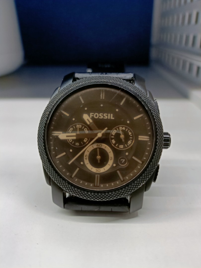 Fossil watch black stainless steel, Men 