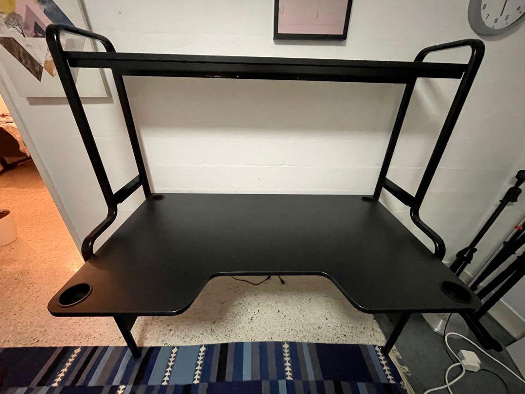 FREDDE Gaming desk ( used only 6 months), Furniture & Home Living