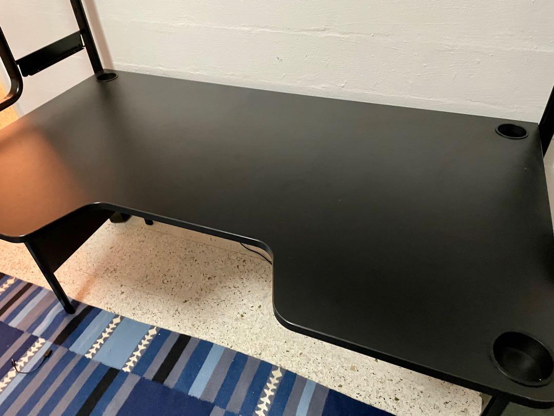 FREDDE Gaming desk ( used only 6 months), Furniture & Home Living