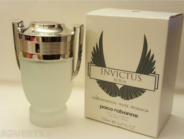FREE POST Perfume Paco Rabanne invictus aqua 100ML Perfume Tester