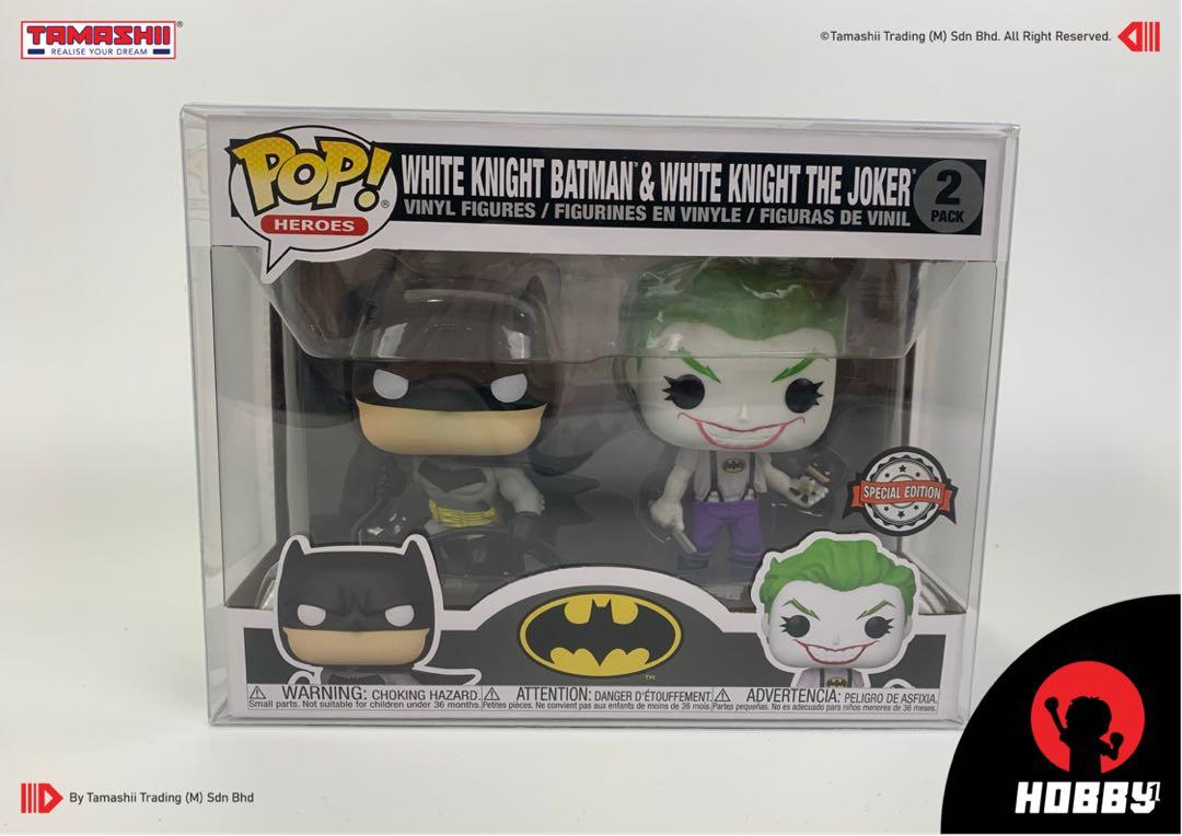 Funko Pop! White Knight Batman & White Knight The Joker, Hobbies & Toys ...