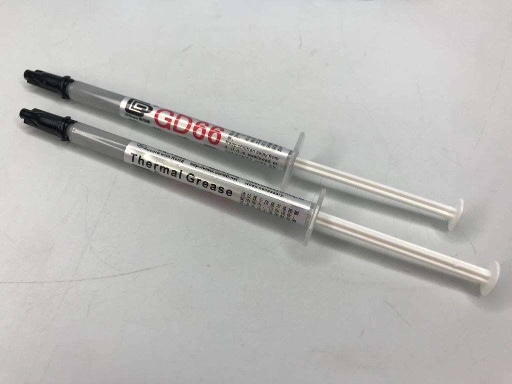 GD THERMAL PASTE/ THERMAL GREASE GD66 1G/1ML, SMALL SYRINGE, BEST FOR CPU COOLER USE, Computers