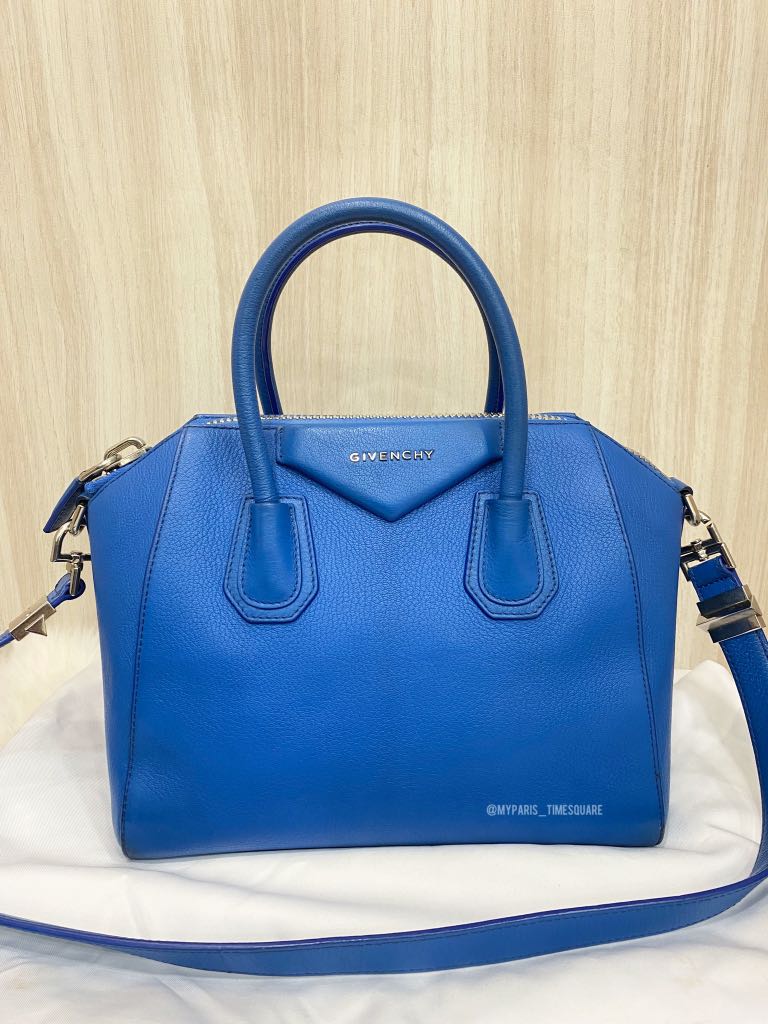 Givenchy Blue Antigona Grained Leather Bag Small Luxury Bags