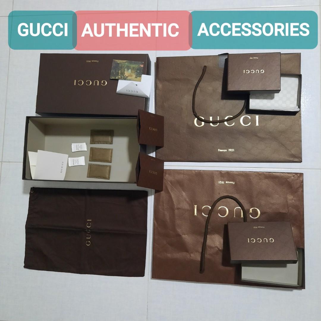 ⚜ Gucci paper bag shoe box packaging, Luxury, Bags & Wallets on Carousell