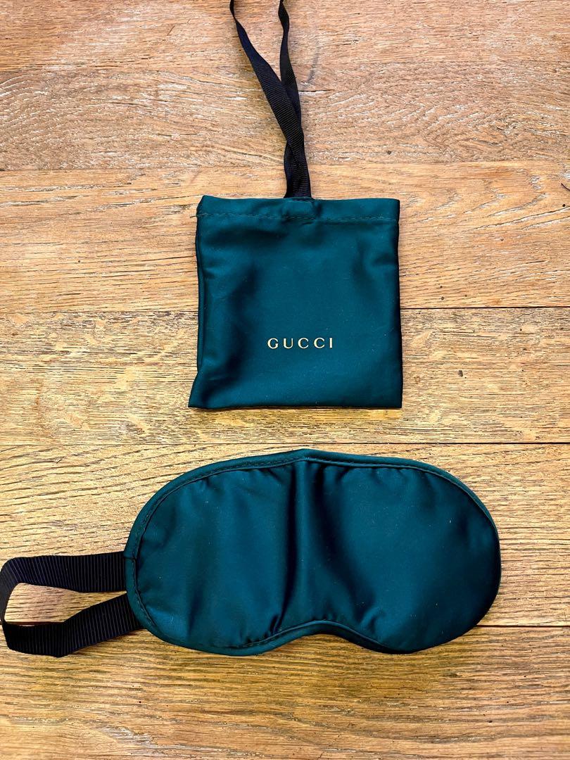Tilskynde åbning Tangle Gucci Sleep Mask Eye Mask - Green/Blue, Luxury, Accessories on Carousell