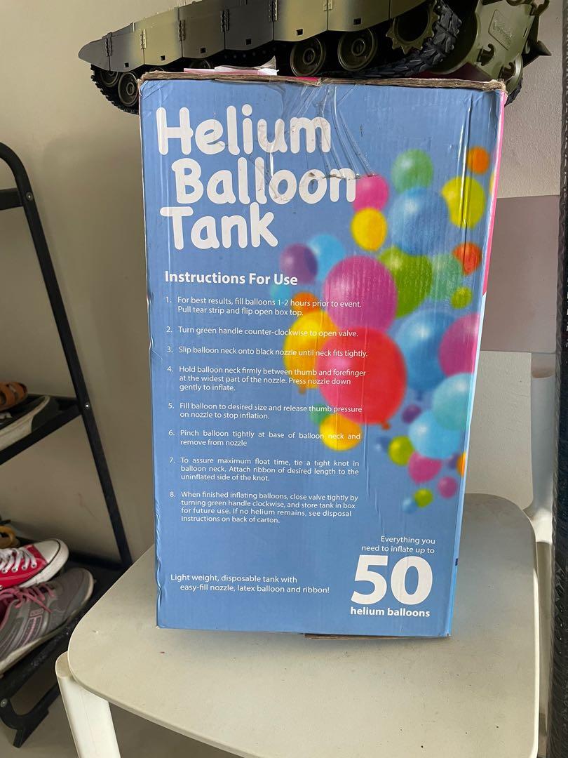 Helium balloon tank x 50 balloons, Hobbies & Toys, Toys & Games on