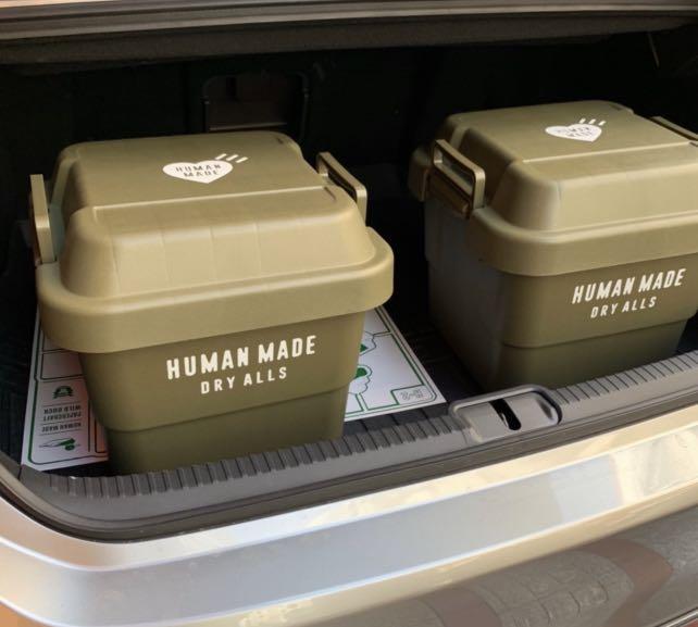 アクセサリー HUMAN MADE CONTAINER 30L MILITARY GREEN HUMAN MADE Green Multi-function Storage Outdoors Folding