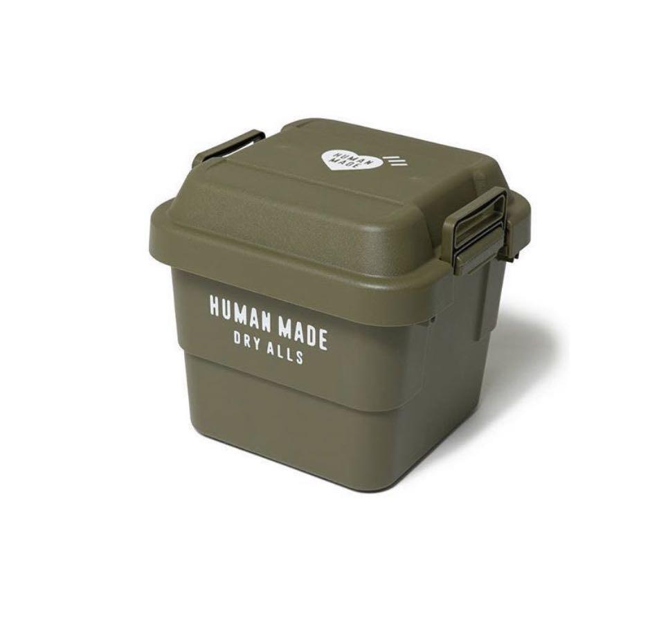 HUMAN MADE 30L STORAGE BOX STACKABLE BAG BIKE BASKET BICYCLE ARMY MILITARY  GREEN CONTAINER ORGANISER PACK GOODS TOYS HEAVY DUTY PORTABLE GRAB RIDE CAR 