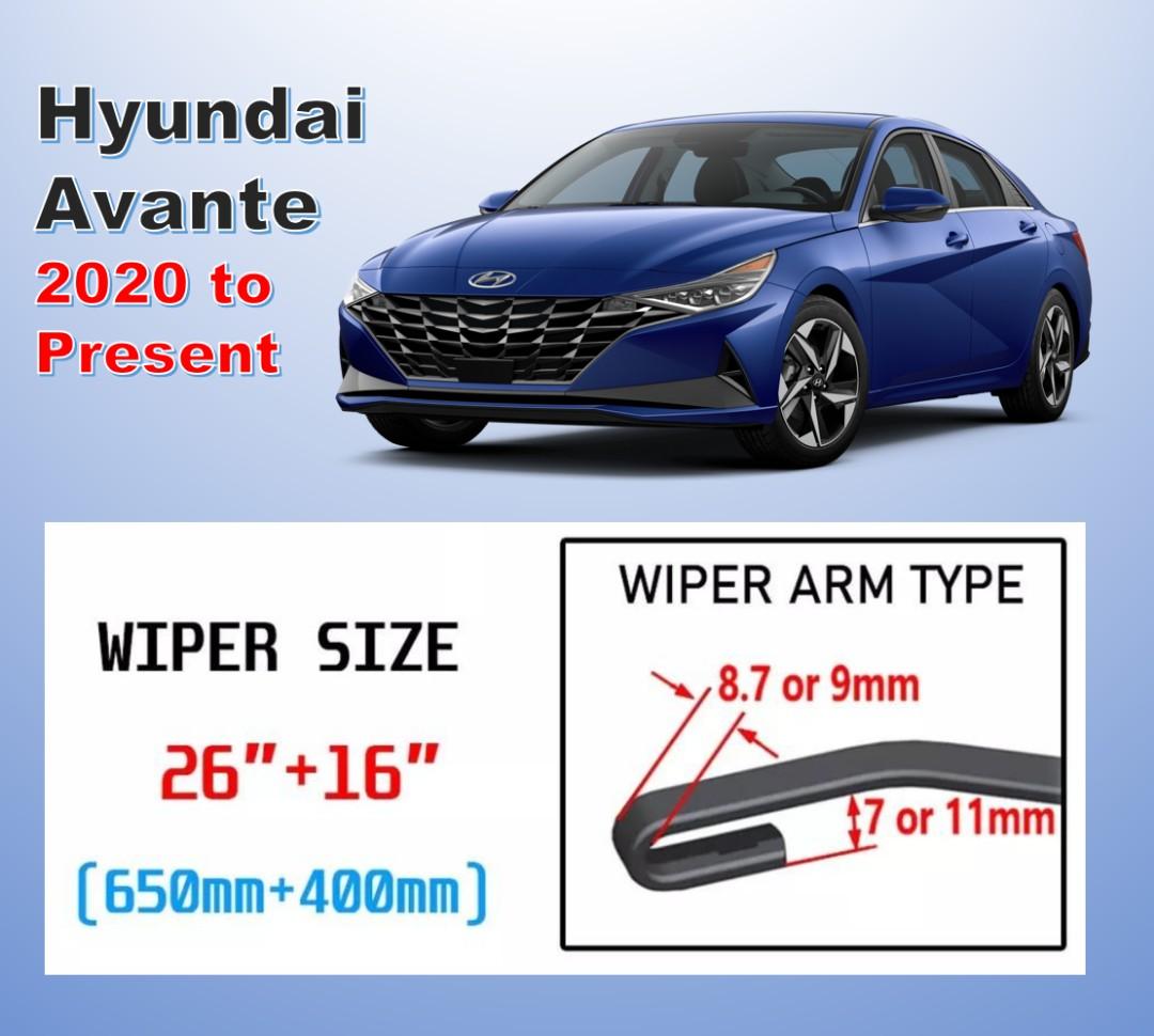 Hyundai Avante Elantra Front Windscreen Windshield Wipers Car 20