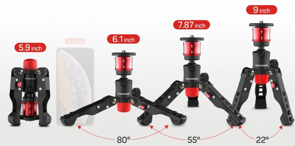 IFOOTAGE COBRA 2 PORTABLE MINI TABLETOP TRIPOD, Photography