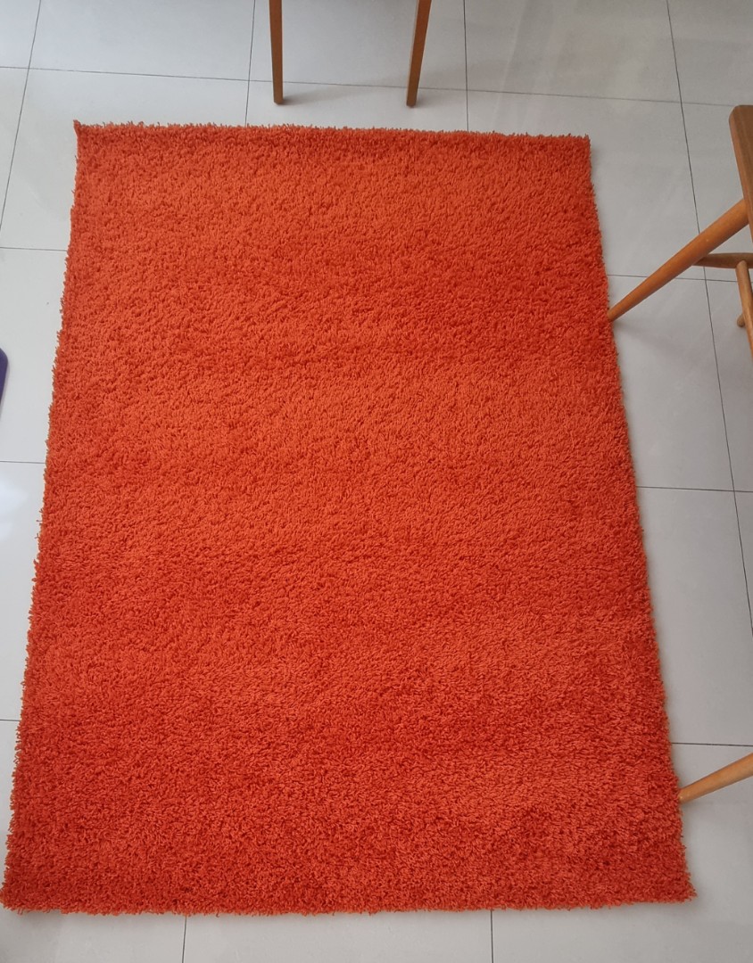 IKEA Hampen Orange rug, Furniture & Home Living, Home Decor, Carpets